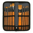 thumbnail image 2 of GBAYXJ Paint Brush Set 10 Pieces Paint Brushes For Acrylic Painting With Case Nylon Hair Brushes For Acrylic Watercolor Oil And Gouache Painting(B), 2 of 7
