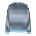 thumbnail image 4 of Womens Striped Oversized Long Sleeve Crew Neck Casual Shirts Basic Pullover Tops Sweatshirts 2026 Fall Clothes Going Out Top, 4 of 4