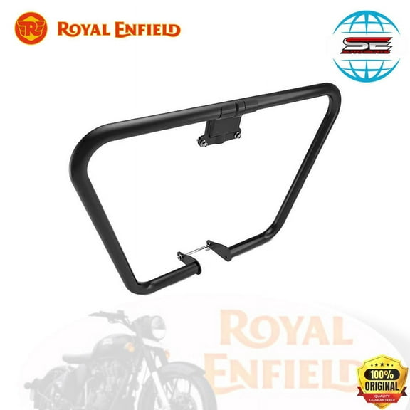 BLACK TRAPEZIUM ENGINE GUARD FOR ROYAL ENFIELD CLASSIC 350/500 UCE BULLET 350/500