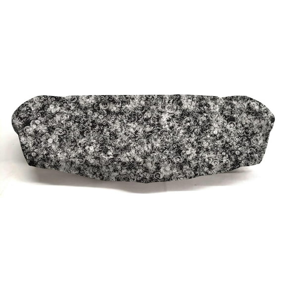 Floral Garden Electric Griddle Cover by Penny's Needful Things (Black & Gray)