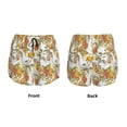 thumbnail image 5 of Lsque Ducks and Flowers Printed Women's Running Shorts with Liner Pockets,Elastic Quick Dry Workout Athletic Gym Yoga Shorts,Womens High Waist Shorts-Large, 5 of 9