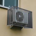 thumbnail image 3 of 3-Panel AC Fence, 39.37x19.68x27.55in Dark Grey Aluminum Alloy, Welded Weather-Resistant Frame, Spaced Slat Ventilation, Child/Pet Safety Barrier, for Decks/Patios/Backyards, 3 of 19