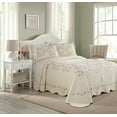 thumbnail image 1 of MODERN HEIRLOOM Collection Felisa Cotton Filled Bedspread, King, 120 by 118-Inch, Cream, 1 of 5
