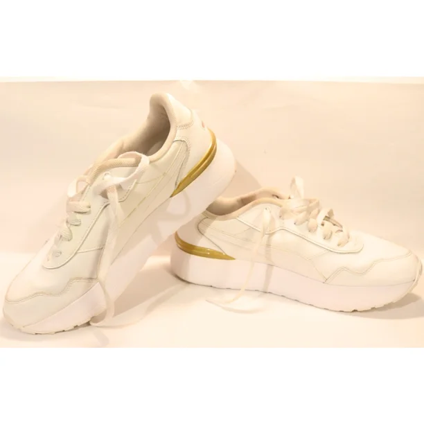 Size 8.5 - PU & MA White Shoes Sneaker Sport HC Women's - 383068-01