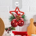 thumbnail image 1 of Isvgxsz Clearance 1 Piece Christmas Bell Ornaments Xmas Tree Hanging Decorations Large Size Bells with Star Cutouts Anniversary Bells with Holly Berry for Crafts Holiday Party Favors, 1 of 7