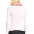 thumbnail image 2 of Sakkas Colette Faux Mink Warm Winter Soft Luxurious KeyHole Scarf - 1784-dustypink - One Size Regular, 2 of 5