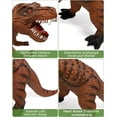thumbnail image 3 of Big Dinosaur Toys for Toddlers-28 inches Tyrannosaurus Rex Dinosaur Figures, Jumbo Realistic Dinosaur Toys for Boys Girls Gift, Kids Ages 1 2 3 4 5 6 7 8 9 (Khaki), 3 of 7