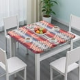 thumbnail image 3 of Washable Fabric Floral Design Table Cover with Elastic Hem for Bohemian Style Table Settings, 3 of 6