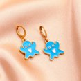 thumbnail image 3 of comerut 1 Pair Ghost Pendant Halloween Earrings Candy Color Alloy Rhinestone Women Enamel Earrings Party Jewelry, 3 of 7