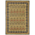 thumbnail image 1 of Unique Loom Edinburgh Border Design Rug 7' x 10' Rectangle Blue/Beige, 1 of 2