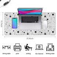 thumbnail image 5 of Long Mouse Pads for Desk,White Black Cat Planet Star Moon Pattern Desk Mats on Top Of Desks, Desk Mouse Pad Extra Large with 3mm Non-Slip Base and Stitched Edge for Gaming,Office,Work,Home 35.4"x15.7", 5 of 6