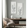 thumbnail image 6 of Kate and Laurel Sylvie Eucalyptus Botanical II Gray and Soft White Framed Canvas Wall Art by The Creative Bunch Studio, 18x40 Panel White, Decorative Plant Art Wall Décor, 6 of 6