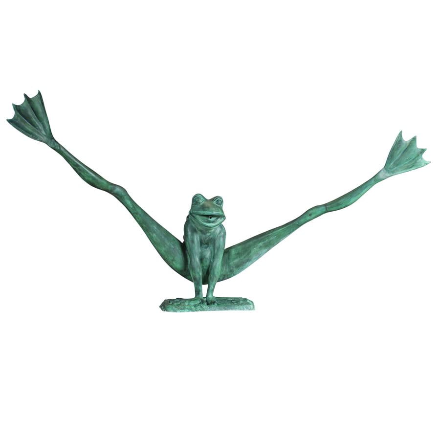 Crazy Legs, Leap Frog Bronze Garden Statue Giant