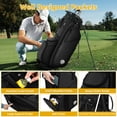 thumbnail image 3 of Sturdum 14-Way Lightweight Golf Stand Bag, 5.5 lb 900D Oxford Golf Bag with Full-Length Dividers, Cooler Pocket, Stable Base, Flex Legs & Dual Padded Straps, 3 of 8