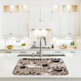 thumbnail image 6 of Dish Drying Mat Kitchen Counter - Absorbent Microfiber Drying Rack Pads Reversible Dish Pad Draining Mats for Countertop Coffee Mats,16x18 inch(Coffee), 6 of 8