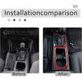 thumbnail image 3 of TINKI  Fit For Tacoma 2015 2016 2017 2018 2019 2020 2021 2022 2023 Soft Carbon Fiber Car Interior Accessory,Center Control Gear Shift Frame Sticker,Center Storage Box Frame Sticker, 3 of 14