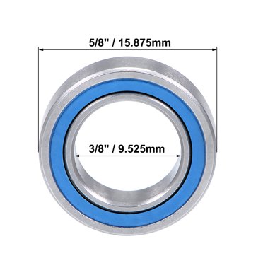 Lot Of 10 VXB R1038-2RS Bearings - 3/8x5/8x5/32 Sealed Bearings - Pack#812