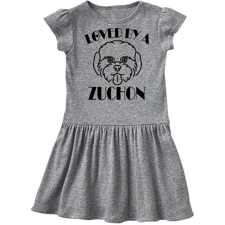 

Inktastic Zuchon Dog Mom Gift Gift Toddler Girl Dress