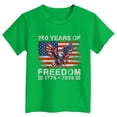 thumbnail image 4 of mgoYE Girls Boy's 250 Years America Anniversary 250th Independence Day Vintage O-Neck T-Shirt USA Navy 250th Anniversary Gifts Boys(Green,7-8 Years), 4 of 4
