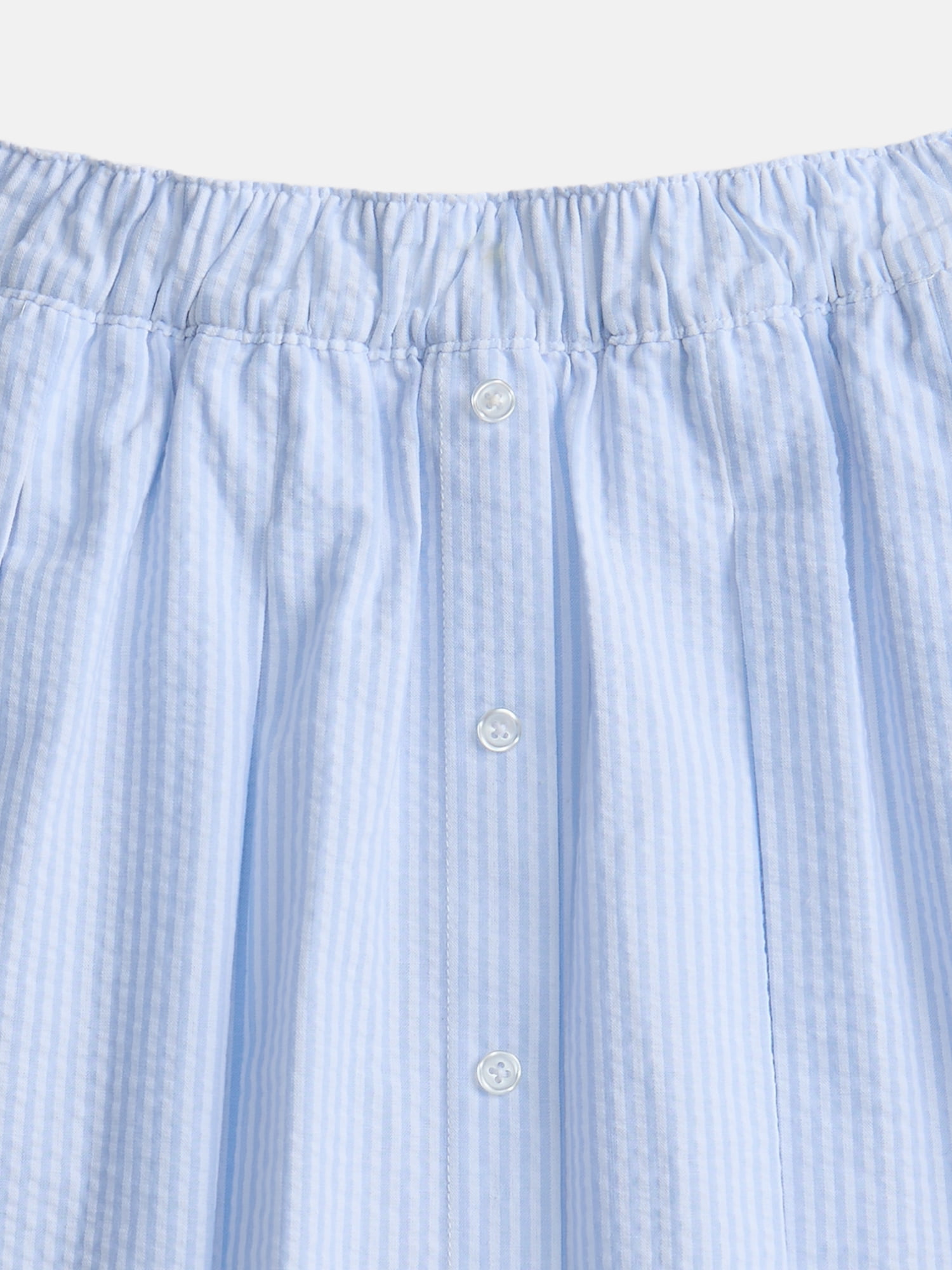 Weekend Academy Striped Button Front Pleated Skort, Sizes 4-18