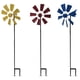thumbnail image 5 of Bearachild Molino de viento de hierro decorativo para jardín, de estaca para exteriores, balcón, molino de viento, estatua, césped, Jardín y Patio Amarillo, 5 of 6