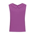 thumbnail image 4 of Womens Clothes Summer Kelon Womens Tank Tops Cowl Neck Boho Tops Business Casual Blouses Dressy Work Tunic Tops, S, 4 of 5