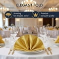 thumbnail image 5 of REGALWOVEN 12 Pack Cloth Napkins, Polyester Washable and Reusable Table Dinner Napkins for Home, Restaurant, Weddings, and Parties Yellow 18x18inch, 5 of 6