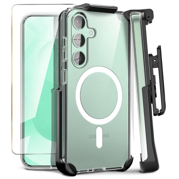 Funda con clip para cinturón compatible con MOTIVE para Samsung Galaxy S25 Plus