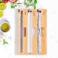 thumbnail image 4 of Wrap Dispenser with Cutter, 3-in-1 Food Dispensers, Plastic Wrap, Parchment Paper, Aluminum Dispenser for Kitchen, 4 of 5