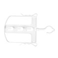 thumbnail image 4 of GARVALON 2Pcs Foldable Plastic Clothes Hangers Stretchable Hoodie Drying Rack White, 4 of 8