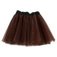 thumbnail image 1 of Robes pour Tout-Petites Filles Jupe à Pommeau Trois Doublées avec Jupe Jupe de Danse Ballet Jupe Tutu Robe Robe Fille Taille Taille Unique, 1 of 4