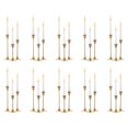 thumbnail image 1 of Candelabros con forma de candelabro NUPTIO Gold Taper, 30 unidades, 1 of 6