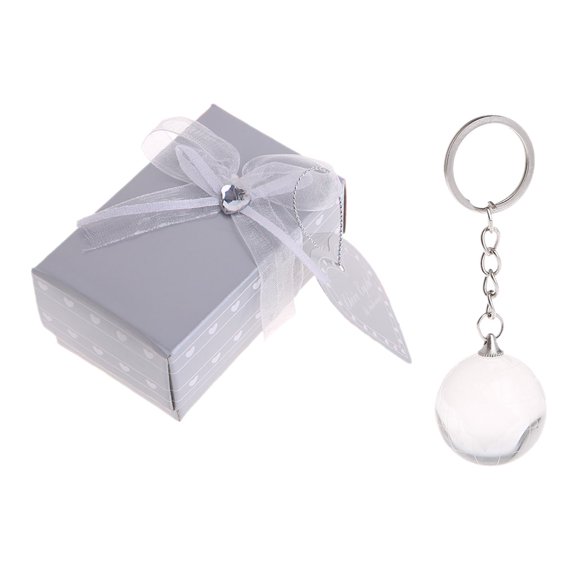 3D Crystal Globe for Key Chain Ring Keyring Keychain World Glass Pendant for Cre