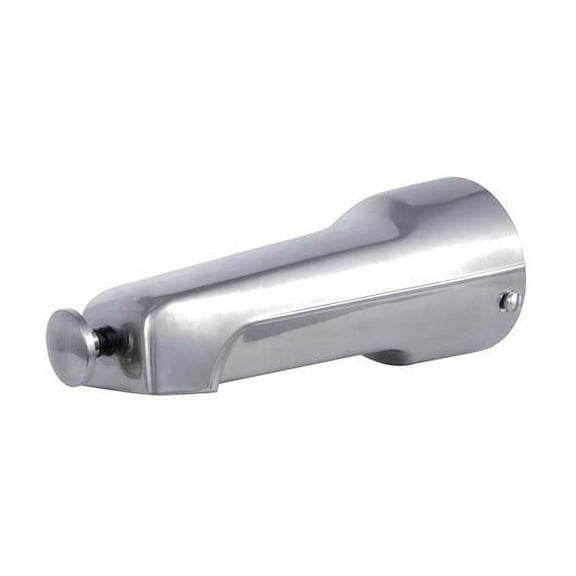 Mixet Tub Spout with Front Diverter, Brushed Nickel