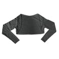 thumbnail image 2 of Uooqdmx Bolero, Shrugs for Women, Shall for Women, Leisure Running Shirt Long Sleeve Cardigan, Open Front Cardigan for Women, Dark Gray XL, 2 of 4