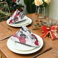 thumbnail image 4 of Cloth Napkins Set of 6 Funny Dog Printed Polyester Dinner Napkins Soft Comfortable Reusable Table Cloth Napkins for Family Dinner Banquet Wedding Festivals Party, 20x20in Washcloth Gift, 4 of 7