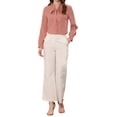 thumbnail image 2 of Allegra K Women's Elegant Bow Tie Neck Blouse Long Sleeve Work Chiffon Shirt, 2 of 6
