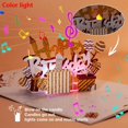 thumbnail image 1 of Tarjetas de cumpleaños musicales, luz de Color y vela soplable, tarjeta emergente 3D con música de feliz cumpleaños, regalo de Bday, tarjeta de felicitación para mujeres y niños, 1 of 4
