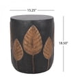 thumbnail image 4 of Outdoor Lightweight Concrete Side Table Copper Finish Magnesium Oxide Construction Boho Accent Table for Patio Porch and Deck, 4 of 8