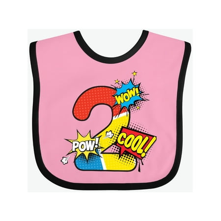 

Inktastic Superhero 2nd Birthday Gift Baby Boy or Baby Girl Bib