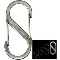 Nite Ize Dual Spring Gate Carabiner Clipping Capability Stainless Steel