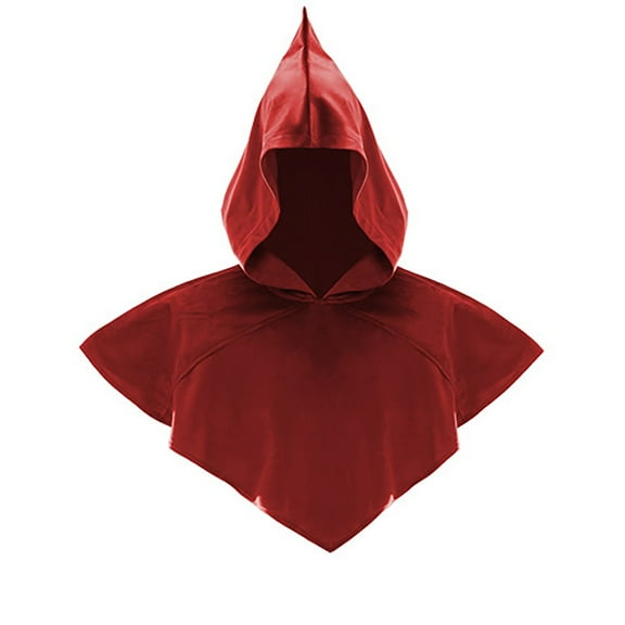 HNMKIU Performance Drama Festival Cape Wrap With Hooded Design For Year Round Use With Robes And Red,One Size