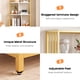 thumbnail image 4 of ChaoLink Librero con estantería y gabinete de almacenamiento con 2 cajones, estantería blanca y dorada, estantes de 5 niveles para dormitorio, sala de estar u oficina, 4 of 7