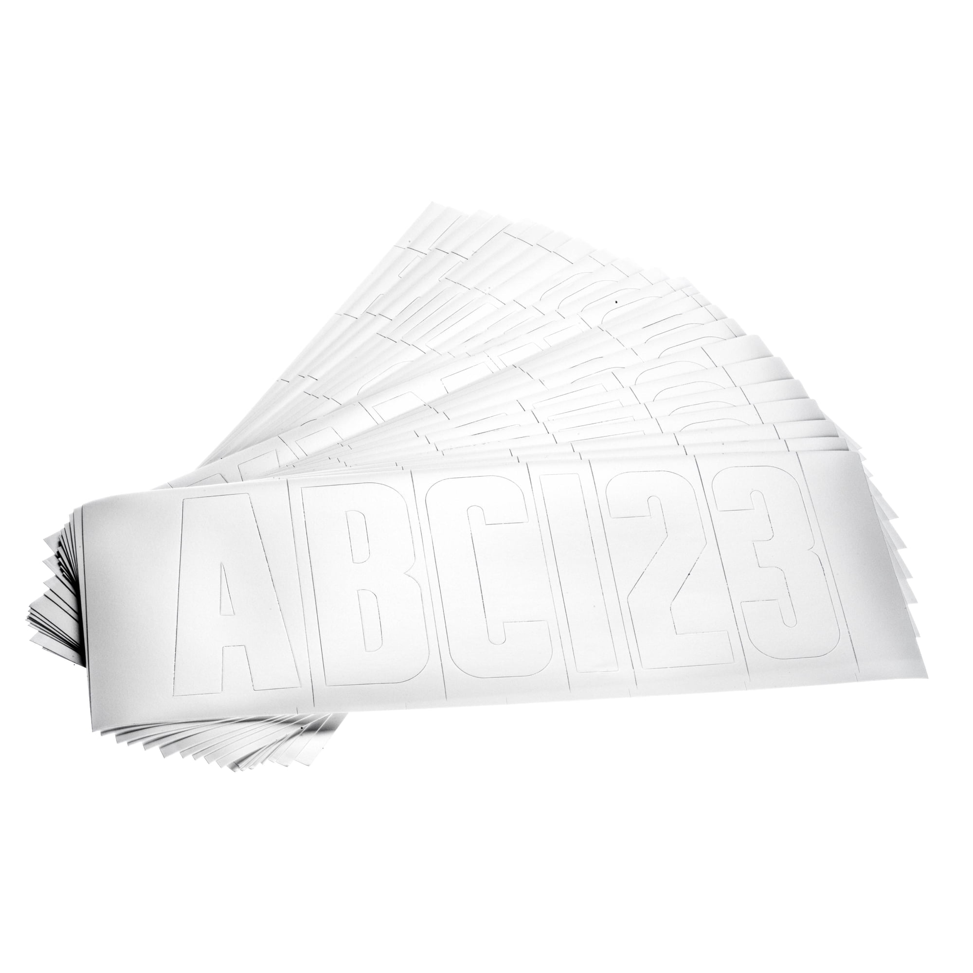Attwood 14141-7 Waterproof 148-Piece Vinyl Boating Letter and Number Kit, White Finish