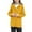 C-Yellow14, variant on Girls Windbreaker Hooded Jacket Outdoor Mediun Length Solid Color Button Up Zipper Coat For Daily Wear Casual Versatile Outerwear