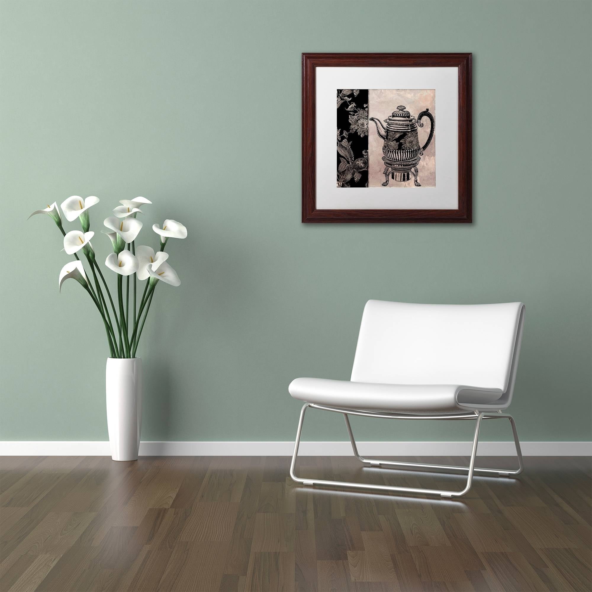 Trademark Fine Art "Victorian Table III" Canvas Art by Color Bakery White Matte, Wood Frame
