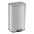 thumbnail image 4 of BeesClover 12L/20L/30L/50L Stainless Steel Step Trash Can with Soft-Close Lid & Removable Inner Bucket - Silver for Kitchen, 4 of 7