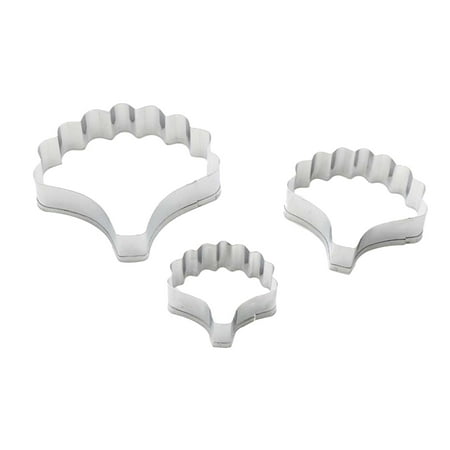 

3 Pcs Stainless Steel Cookie Cutter Mold Carnation Petals Shape DIY Chocolate Mould Baking Mould for Cake Fondant Chocolate