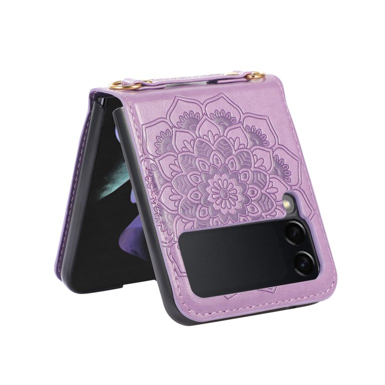 Allytech Z Flip 3 Case Samsung Galaxy Z Flip 3 5g Phone Case Pu Leather Mandala Embossed Shockproof Protective Shoulder Strap Case Cover For Samsung Galaxy Z Flip 3 21 Purple Walmart Com Allytech Z Flip 3 Case Samsung Galaxy Z Flip 3 5g Phone Case Pu Leather Mandala Embossed Shockproof Protective Shoulder Strap Case Cover For Samsung Galaxy Z Flip 3 21 Purple Walmart Com
