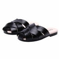 thumbnail image 2 of Kmdttou Toddler Shoes Baby Girls Cute Weave Hollow Out Non-slip Soft Sole Beach Roman Sandals Slippers on Clearance(Size:26-36), 2 of 6